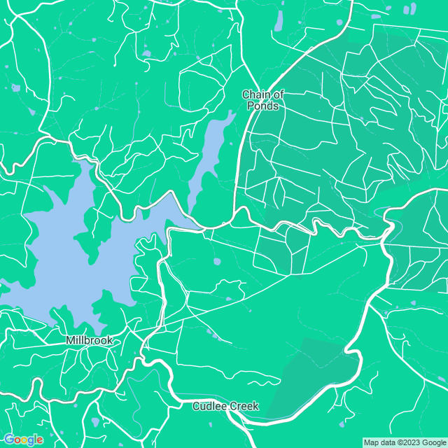 Map showing the location of Kersbrook Forest in Chain Of Ponds, SA 5231