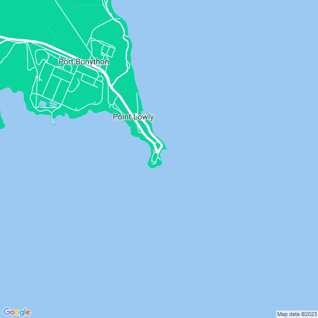 Map showing the location of Point Lowly Marina in Point Lowly, SA 5601