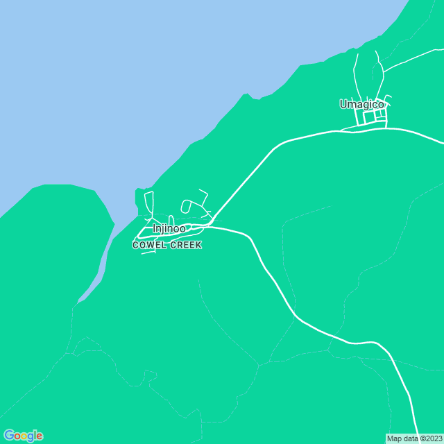 Map showing the location of Mutee Heads in Injinoo, QLD 4876