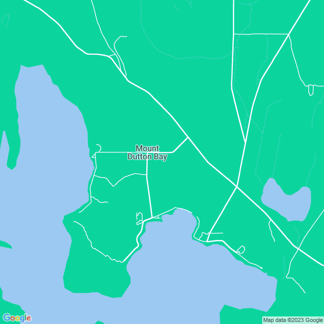 Map showing the location of Ricky Bates Reserve in Mount Dutton Bay, SA 5607