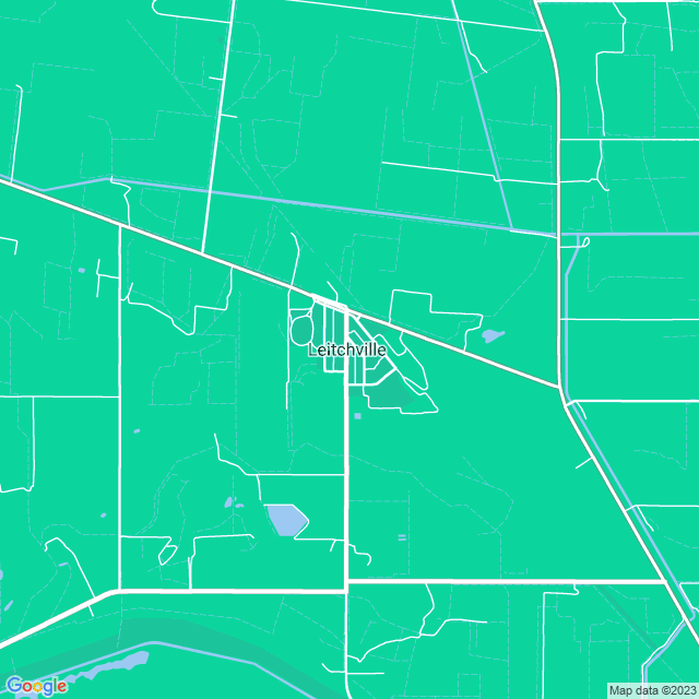 Map showing the location of Thompson Weir in Leitchville, VIC 3567