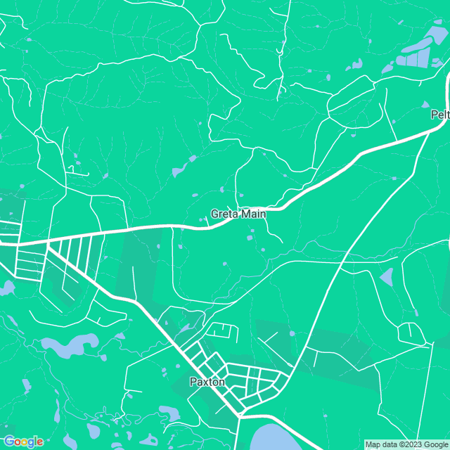Map showing the location of Webpage Me Pty Ltd in Greta Main, NSW 2325