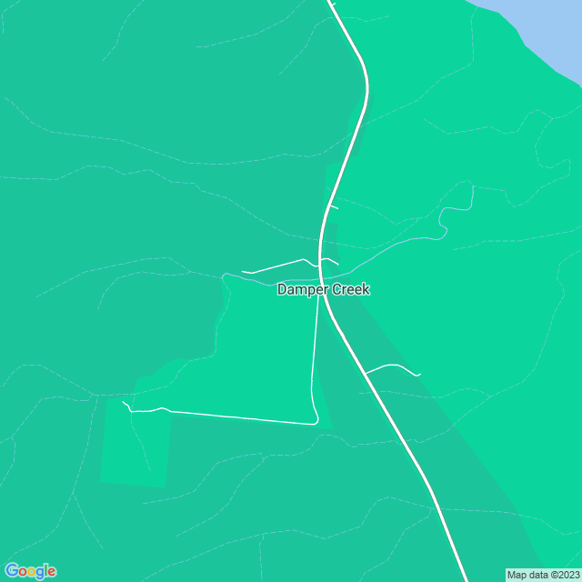 Map showing the location of Bluewater Mining in Damper Creek, QLD 4849
