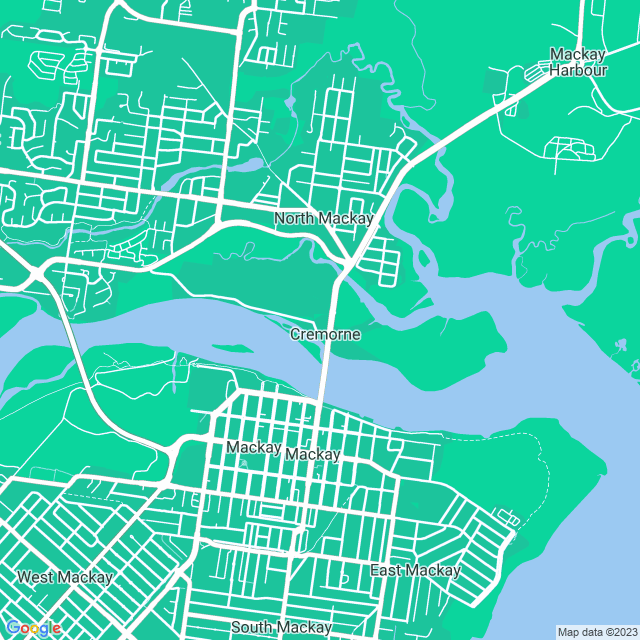 Map showing the location of Wright J B in Cremorne, QLD 4740