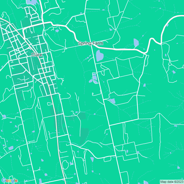 Map showing the location of Springfarm Cottage in Spring Farm, SA 5453