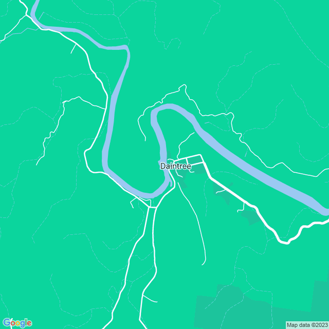 Map showing the location of Daintree Cloud 9 in Daintree, QLD 4873