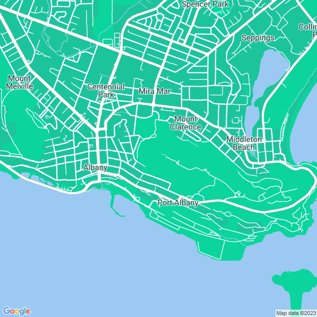 Map showing the location of Garrison in Mount Clarence, WA 6330