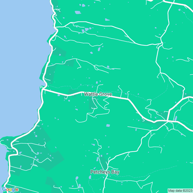 Map showing the location of Keith Robbins in Wattle Grove, TAS 7109
