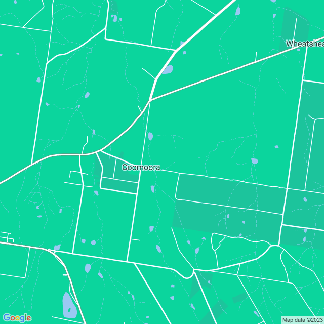 Map showing the location of The Centre in Coomoora, VIC 3461