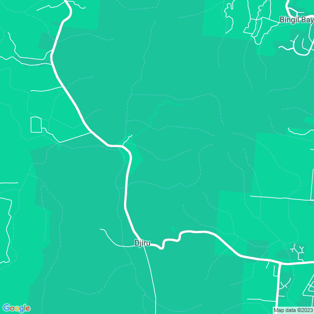 Map showing the location of Walking Track in Djiru, QLD 4852