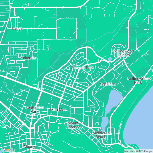 Map showing the location of Timber Joy Carpentry in Spencer Park, WA 6330