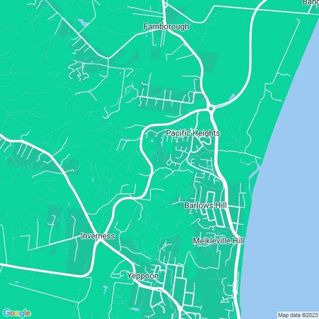Map showing the location of Visual Cortex in Pacific Heights, QLD 4703