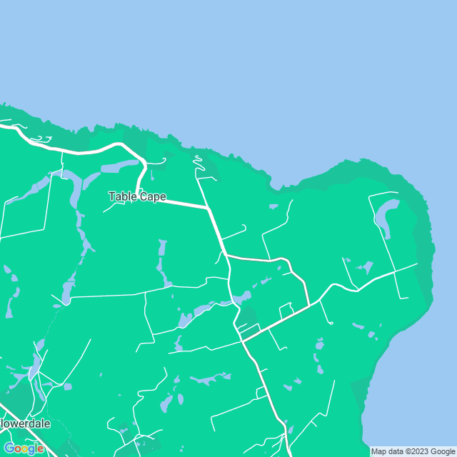 Map showing the location of Table House Farm in Table Cape, TAS 7325