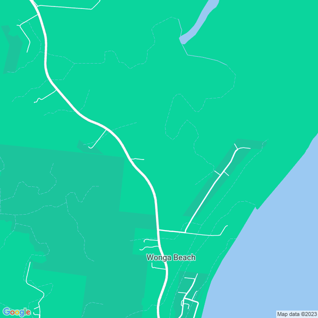 Map showing the location of Eldridge in Wonga Beach, QLD 4873