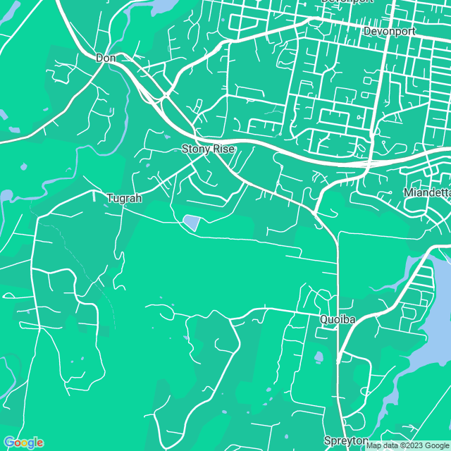 Map showing the location of DR Lock in Stony Rise, TAS 7310