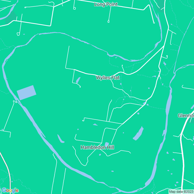 Map showing the location of Trefolly Olive Cottage in Wylies Flat, NSW 2330