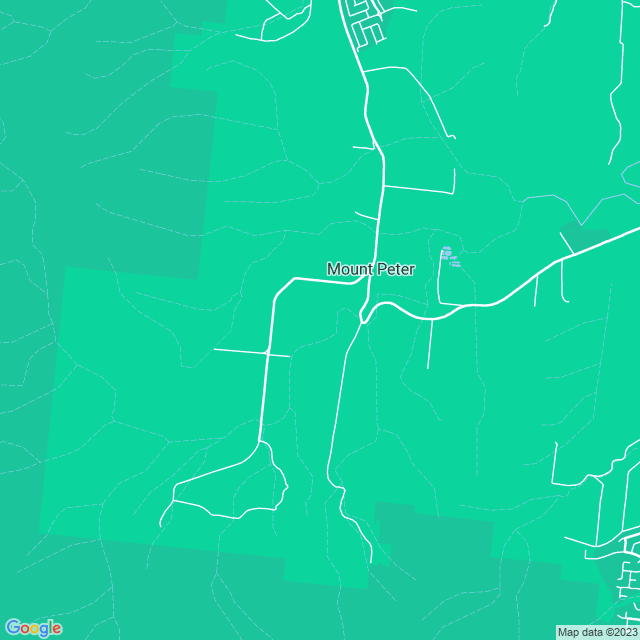 Map showing the location of Mount Peter Estate in Mount Peter, QLD 4869