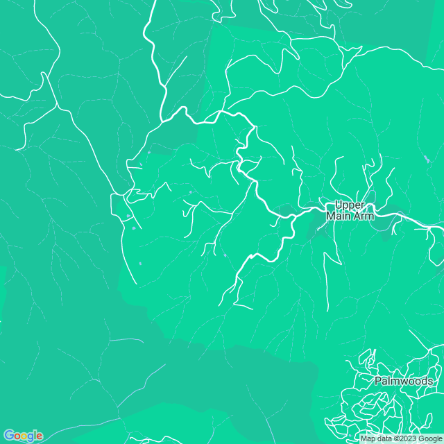 Map showing the location of Main Arm Public School in Upper Main Arm, NSW 2482