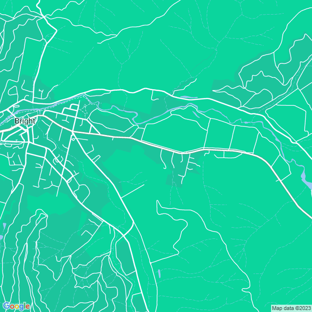 Map showing the location of Peetsfields in Bright, VIC 3741