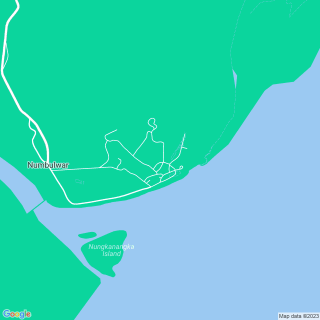 Map showing the location of Numbulwar School in Numbulwar, NT 822