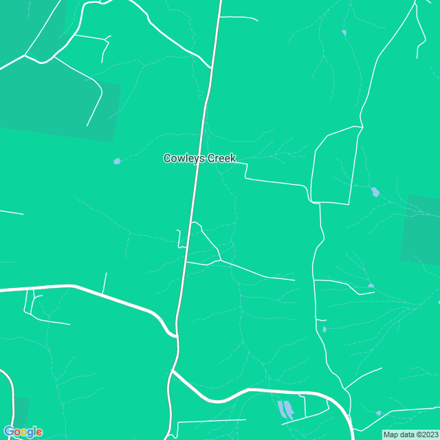 Map showing the location of Currell's Bridge in Cowleys Creek, VIC 3268