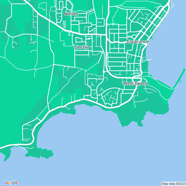 Map showing the location of Chapmans Point in West Beach, WA 6450