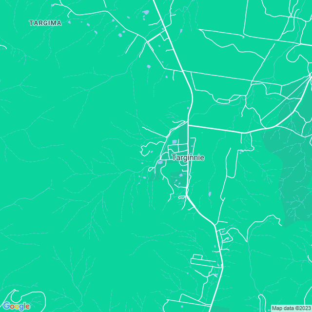 Map showing the location of Mount Larcom Walking Trail in Targinnie, QLD 4694