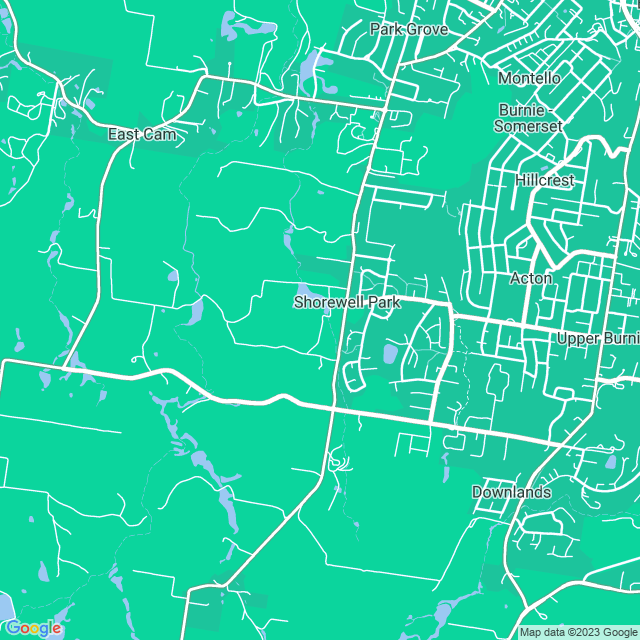 Map showing the location of Pharmacy One in Shorewell Park, TAS 7320