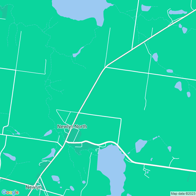 Map showing the location of Power Freight Solutions in Newlyn North, VIC 3364