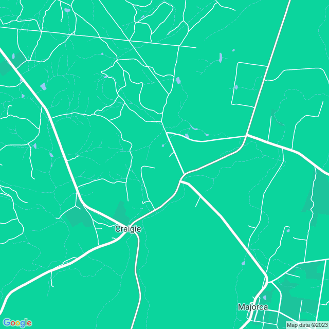 Map showing the location of CRAIGIEWINE in Craigie, VIC 3465