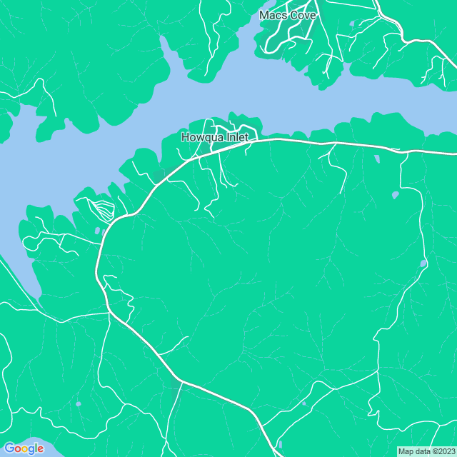Map showing the location of The Black Sparrow in Howqua Inlet, VIC 3723