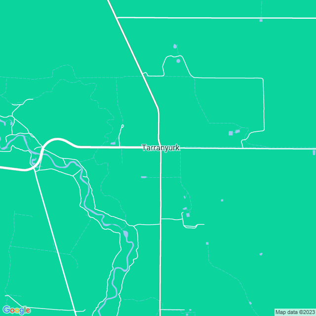 Map showing the location of Jaeschke Silo in Tarranyurk, VIC 3414