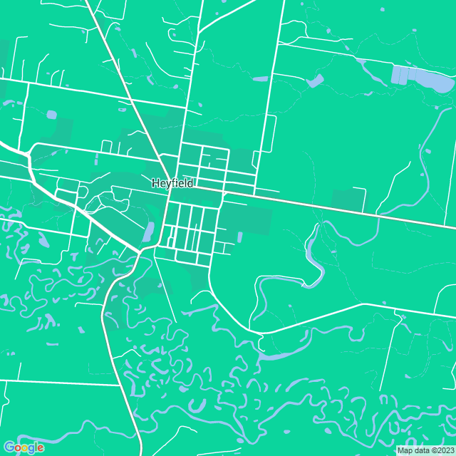 Map showing the location of Stevens P.M. in Heyfield, VIC 3858