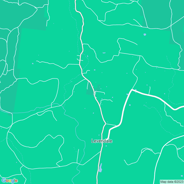 Map showing the location of Levendale Primary School in Levendale, TAS 7120