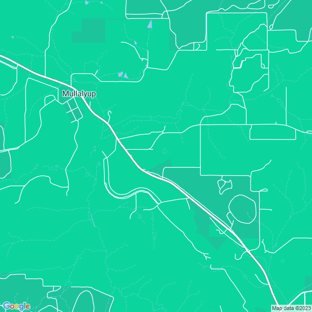 Map showing the location of Mullalyup General Store in Mullalyup, WA 6252