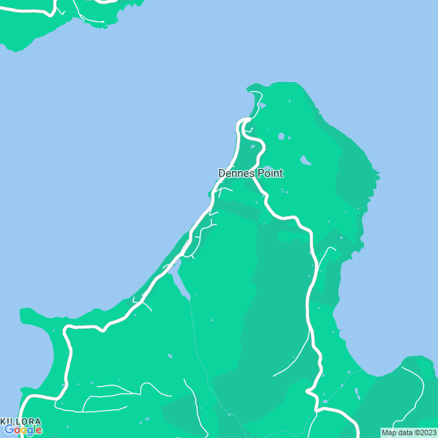 Map showing the location of Inspirations on Bruny in Dennes Point, TAS 7150
