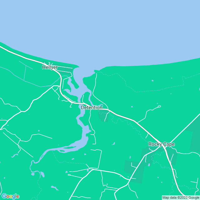 Map showing the location of Detention River Store in Detention, TAS 7321