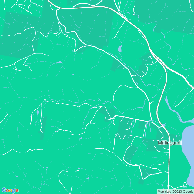 Map showing the location of egCreative in Millingandi, NSW 2549