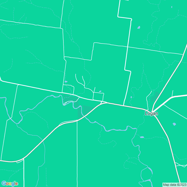 Map showing the location of The Logan Pub in Logan, VIC 3475