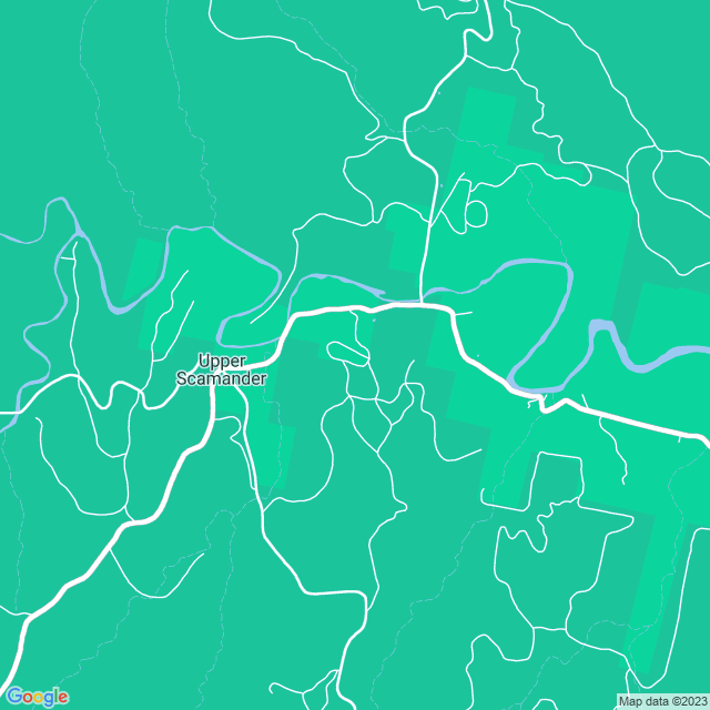 Map showing the location of CNTNR - luxury accommodation in Upper Scamander, TAS 7215