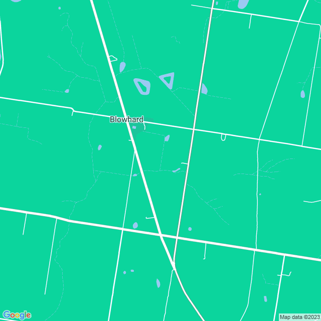 Map showing the location of Dave Sobey in Blowhard, VIC 3352