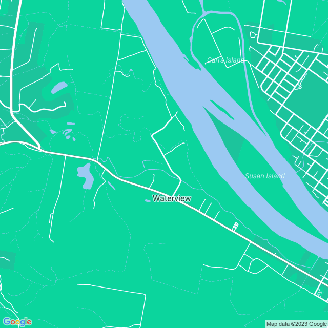 Map showing the location of Ward Mark in Waterview, NSW 2460