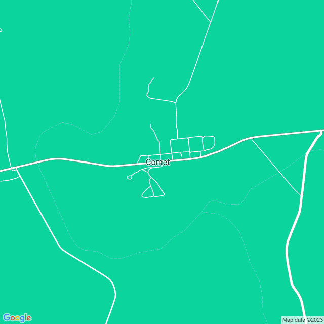 Map showing the location of Comet Primary School in Comet, QLD 4702