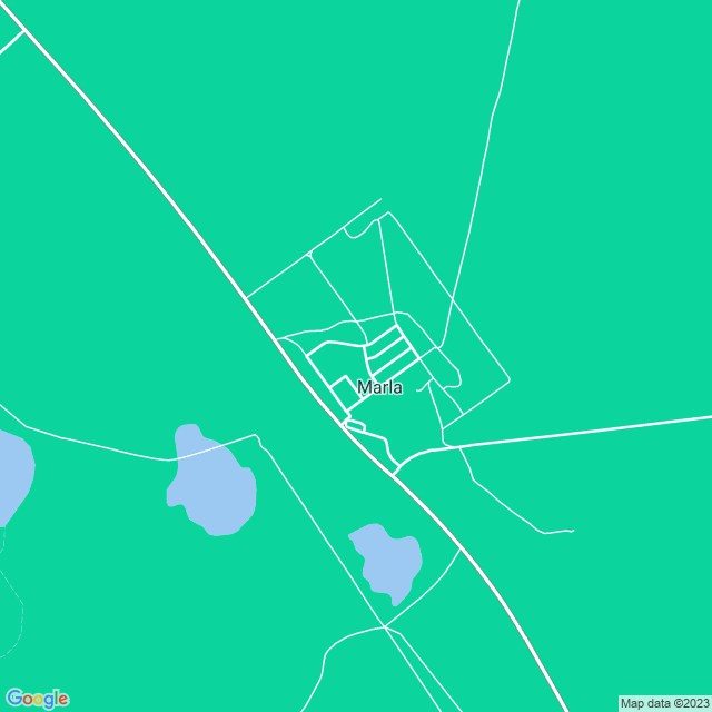 Map showing the location of Marla CFS in Marla, SA 5724