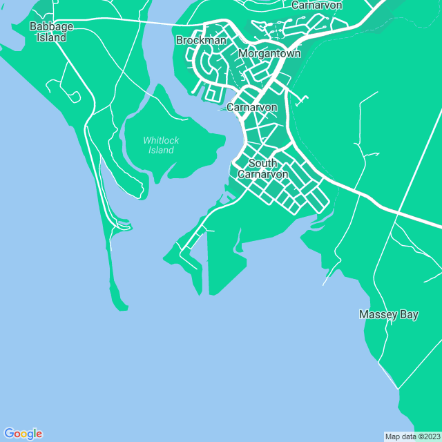 Map showing the location of Carnarvon Electrical in South Carnarvon, WA 6701