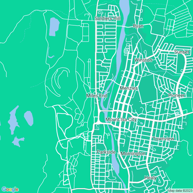Map showing the location of Fainges K & K in Miles End, QLD 4825
