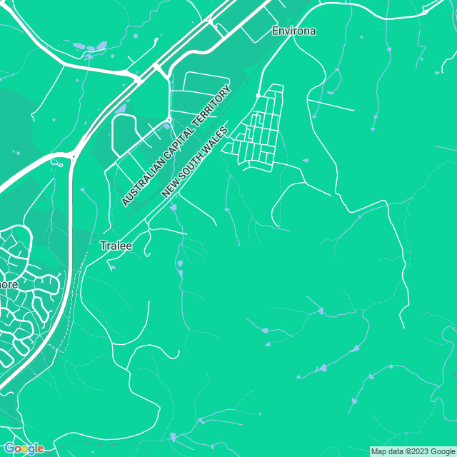 Map showing the location of Violet Terrace in Tralee, NSW 2620
