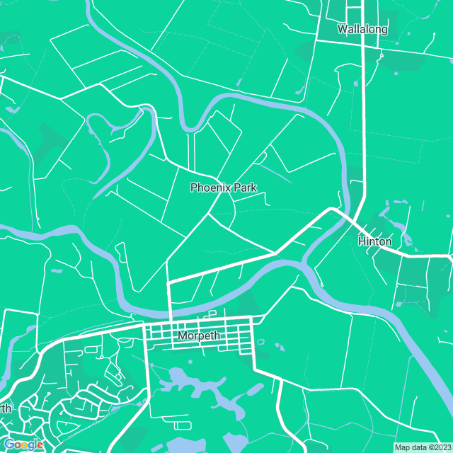 Map showing the location of Thomlie in Phoenix Park, NSW 2321