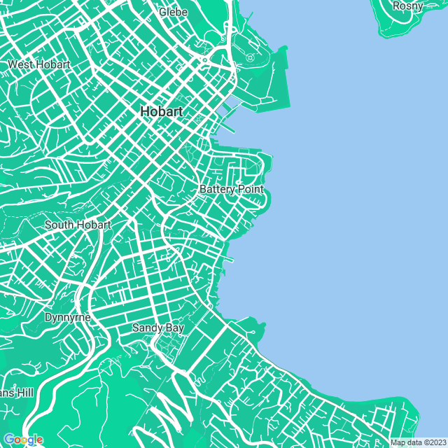 Map showing the location of Localhost in Battery Point, TAS 7004