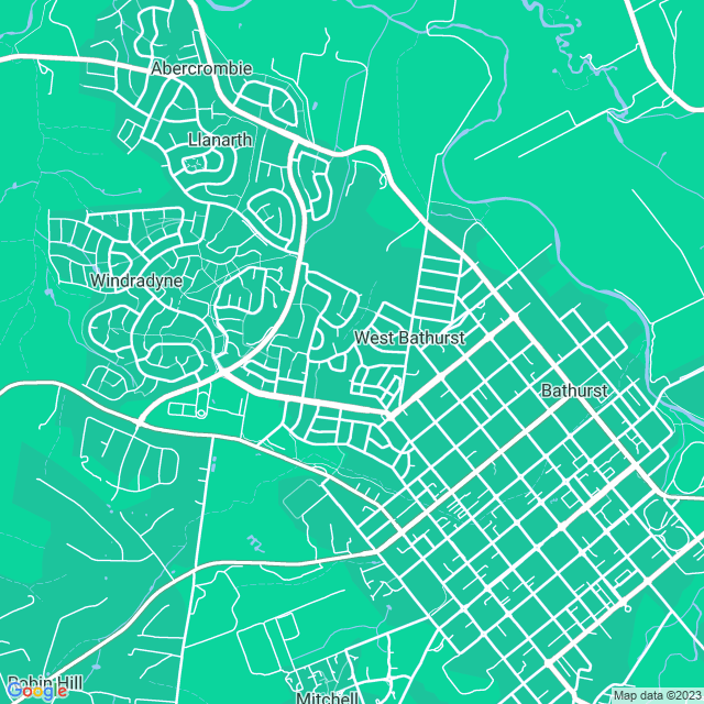 Map showing the location of GeeVPC in Bathurst West, NSW 2795